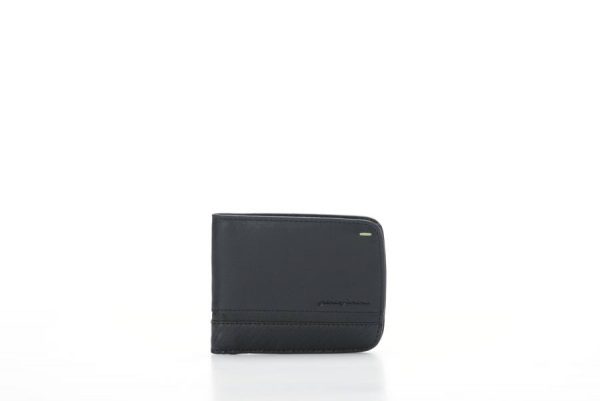 PININFARINA FOLIO HORIZONTAL WALLET 6C + COIN - CARBON